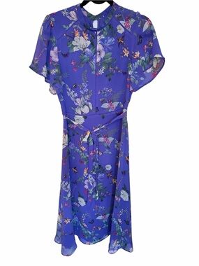 Oasis Vibrant Purple Floral Dress
